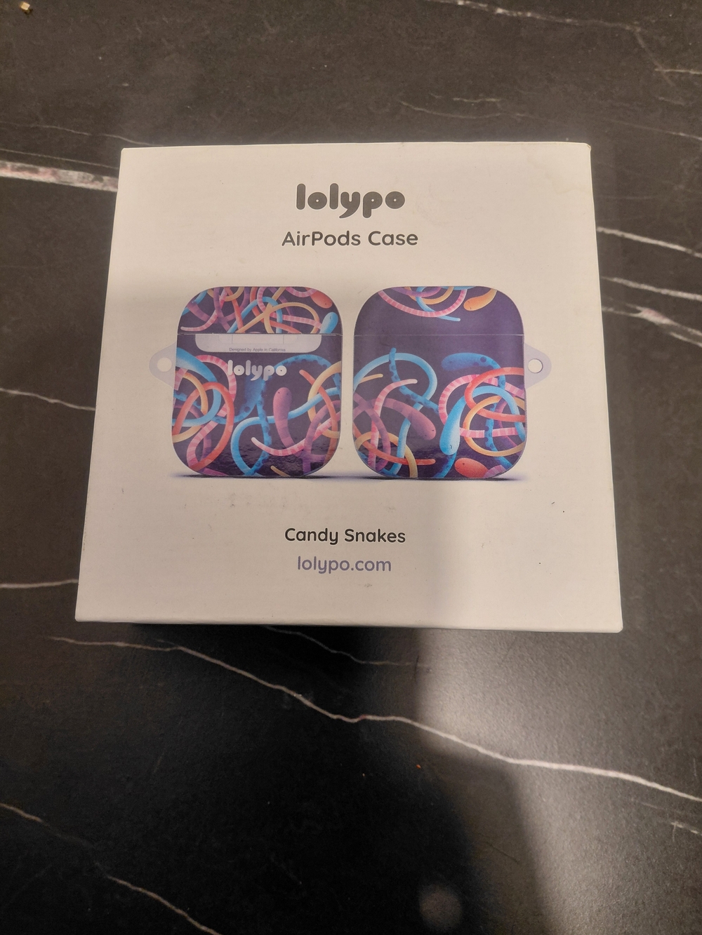 lolypo Candy Snakes AirPods Case - Purple Multicolor